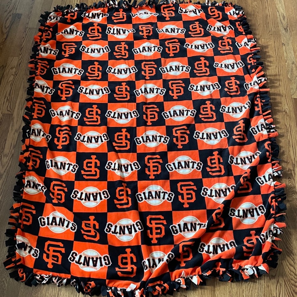 Handmade San Francisco Giants Tie Blanket